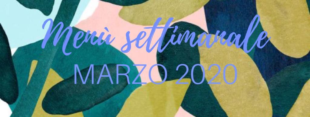 MENU' SETTIMANALE